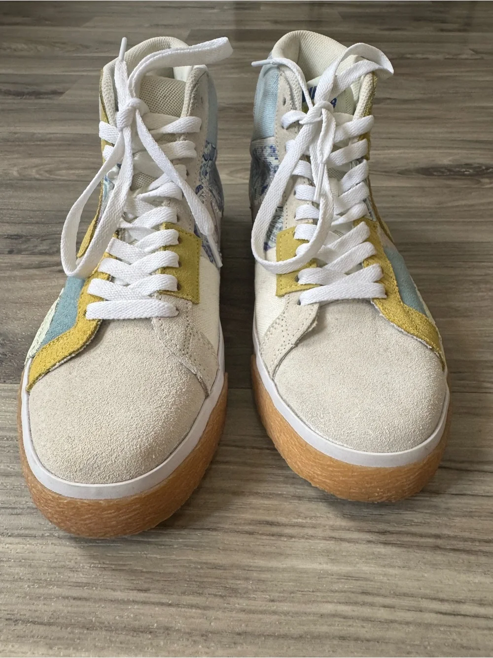 Nike Sb Zoom Blazer Mid Premium Paisley Pack - Boarder Blue Size 8.5